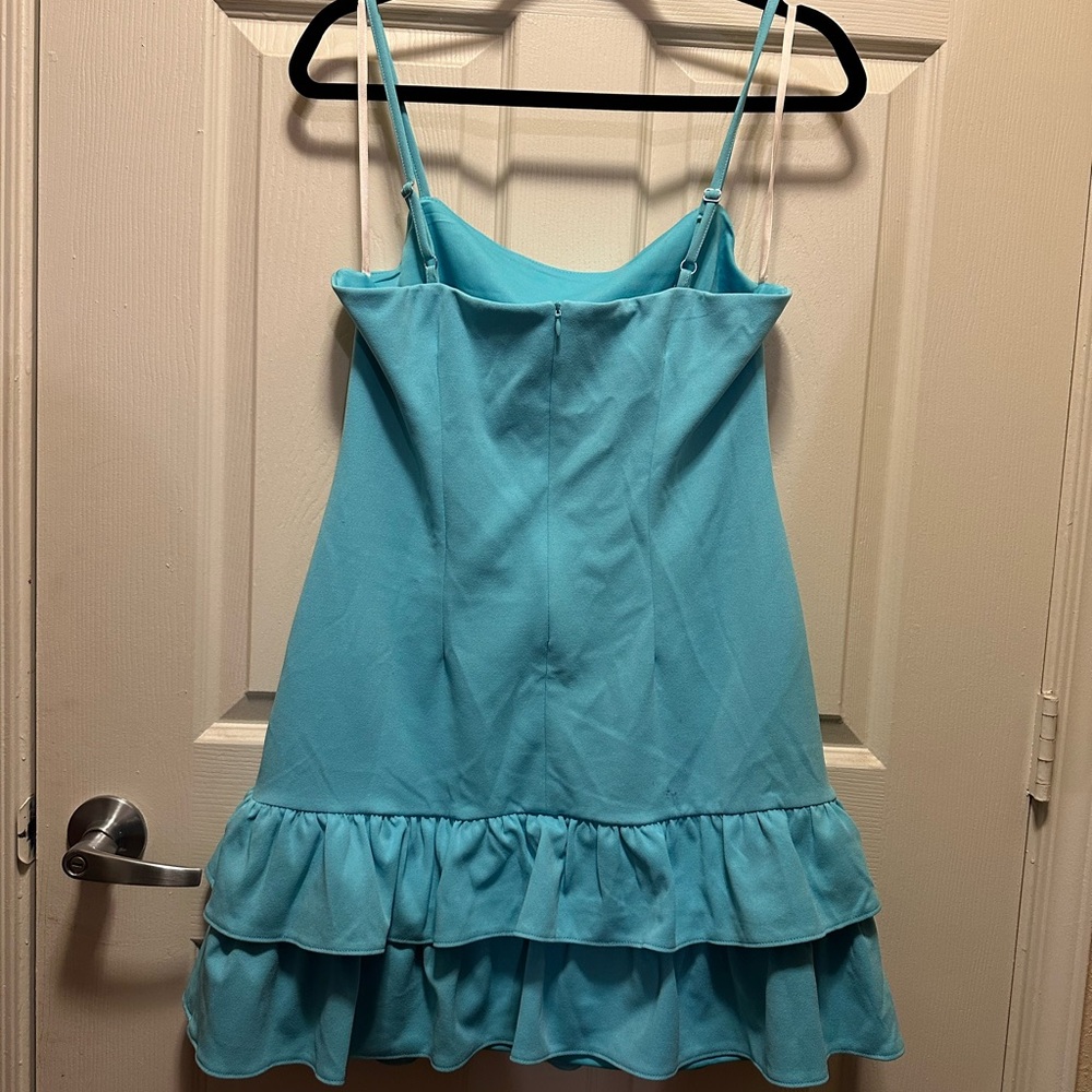 BCBGeneration Aqua Ruffle Mini Dress - Picture 4 of 6